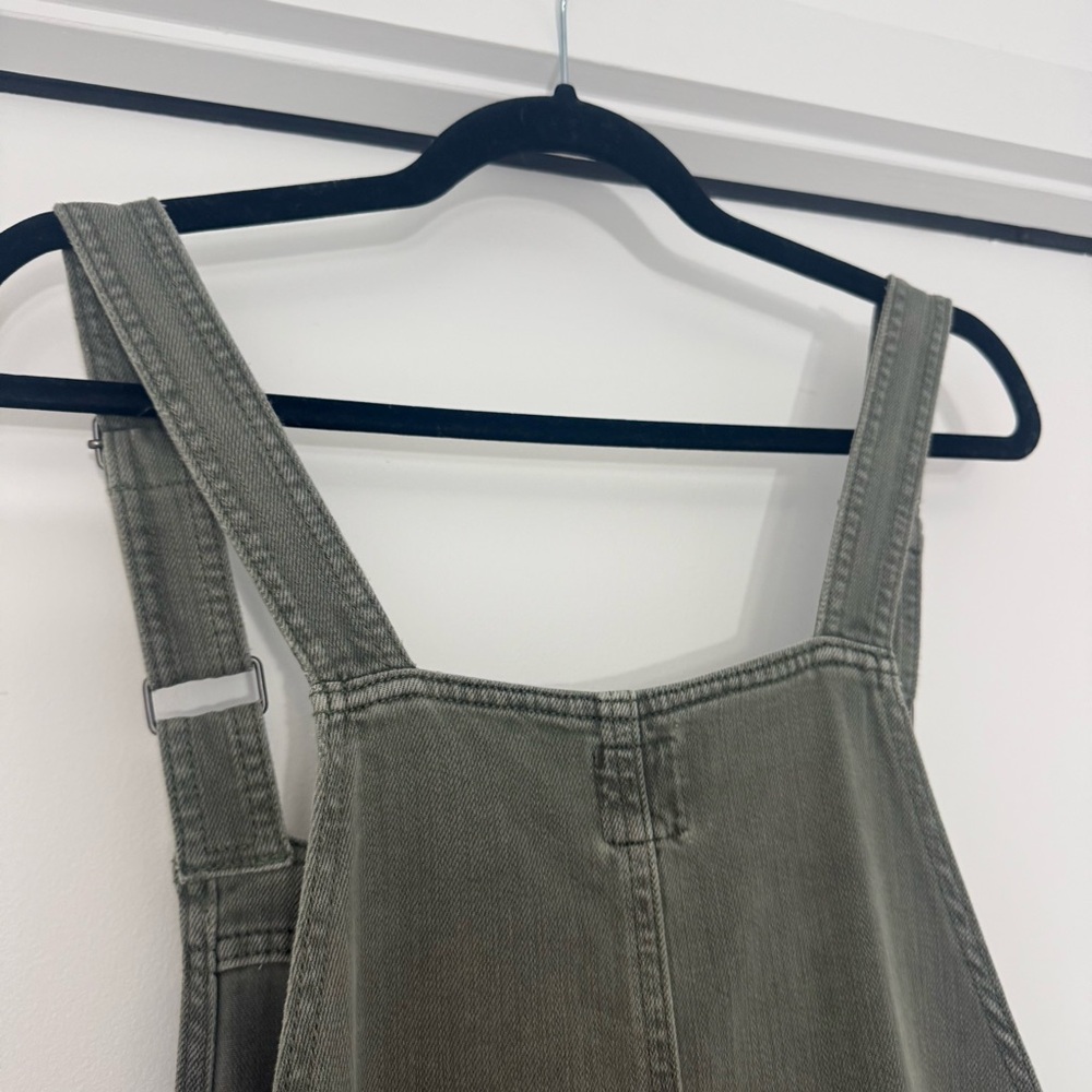Aerie Skater Pant Overalls in Olive Fun Sz XL Comfy Baggy Boho Farmcore Cowboy - Picture 11 of 15
